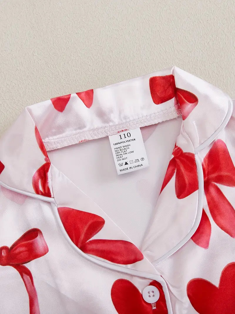 Valentine's Day Pajama Set for Girls 2-9 Years