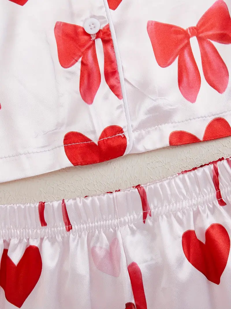 Valentine's Day Pajama Set for Girls 2-9 Years