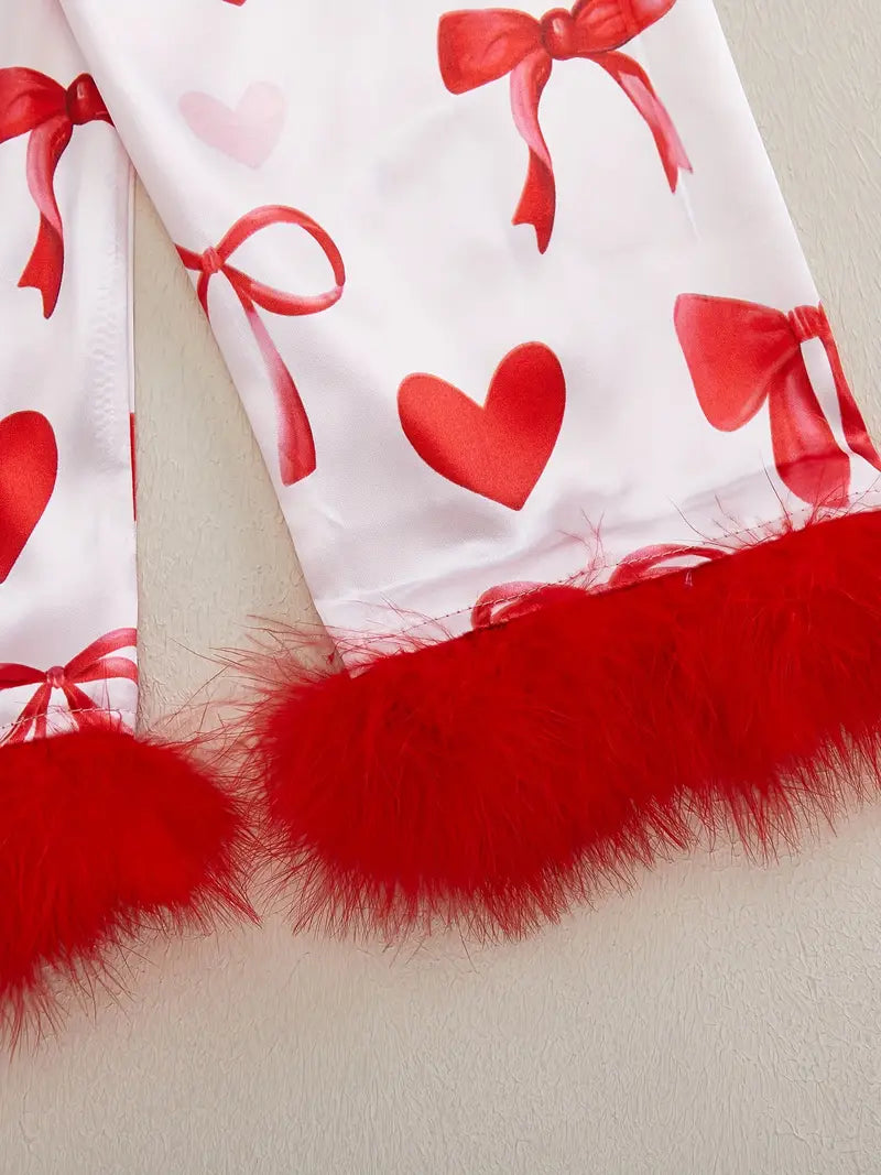 Valentine's Day Pajama Set for Girls 2-9 Years