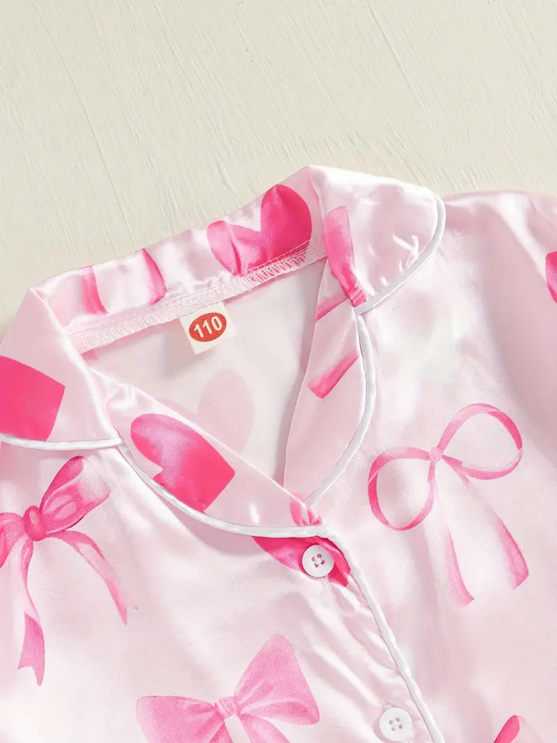 Valentine's Day Pajama Set for Girls 2-9 Years