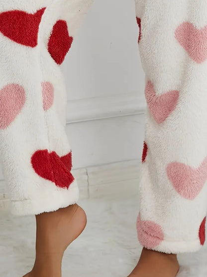 Valentine’s Peach Heart Pajama Set