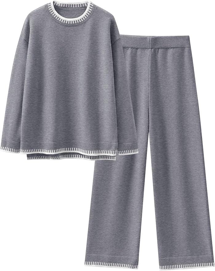 Knit Oversized Pant Set