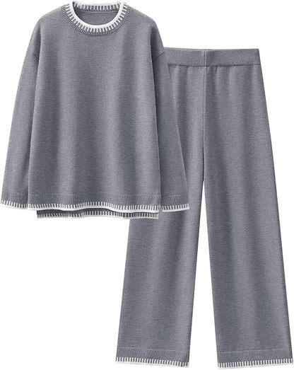 Knit Oversized Pant Set