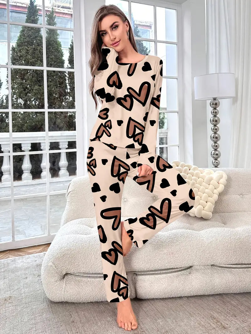 Valentine Women's Long Sleeve Pajama Set