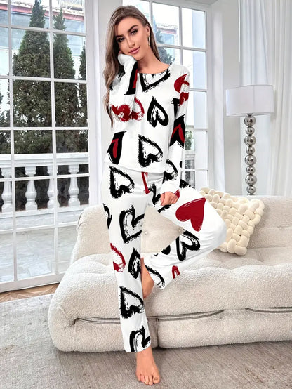 Valentine Women's Long Sleeve Pajama Set