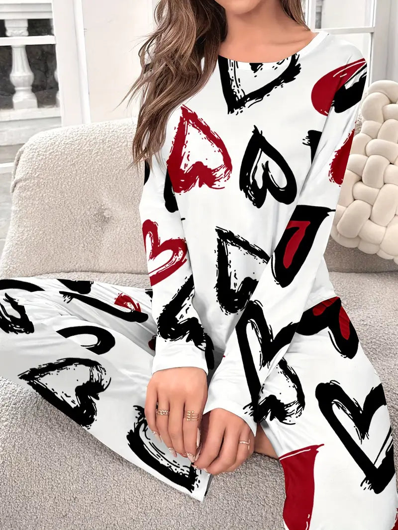 Valentine Women's Long Sleeve Pajama Set