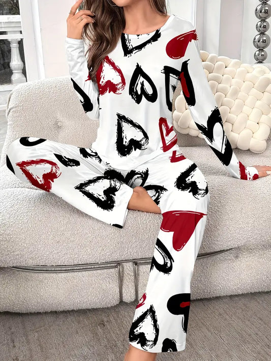 Valentine Women's Long Sleeve Pajama Set