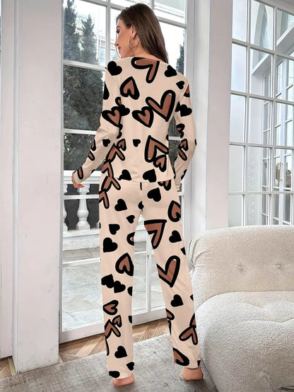 Valentine Women's Long Sleeve Pajama Set