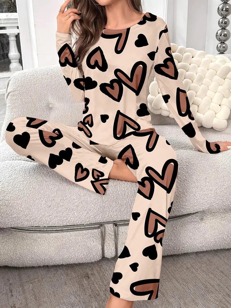 Valentine Women's Long Sleeve Pajama Set