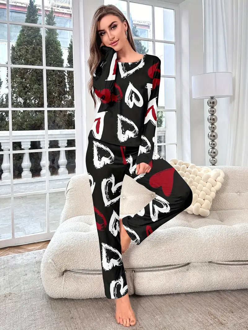 Valentine Women's Long Sleeve Pajama Set