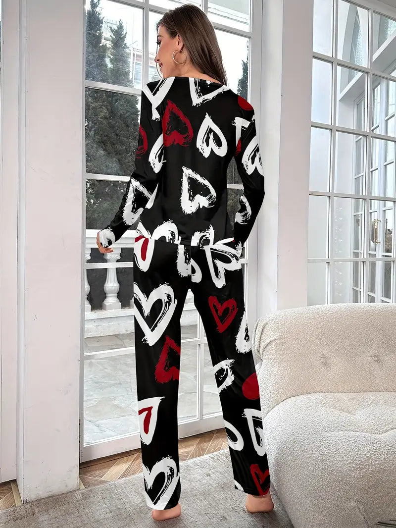 Valentine Women's Long Sleeve Pajama Set