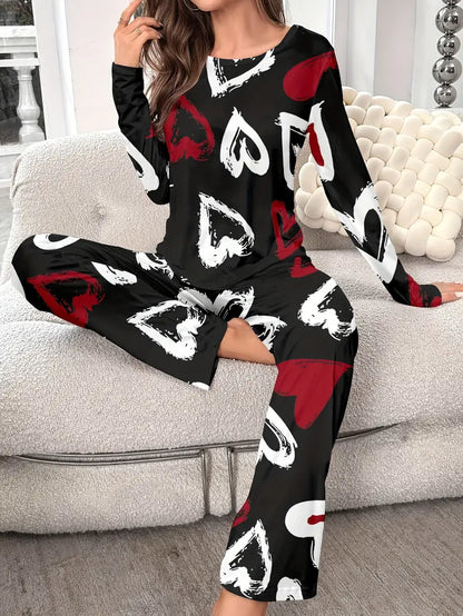 Valentine Women's Long Sleeve Pajama Set